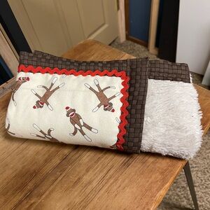 Sock Monkey Patterned Blanket